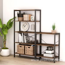 large wide book case storage shelves